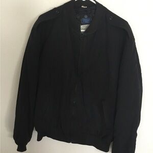 US navy officers black full zip service jacket size 46 long with liner